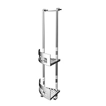 Полка Emco System 2 3545 001 26 двойная навесная, хром