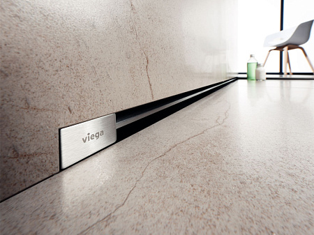 Душевой лоток Viega Advantix Vario 4968.10 736736 L300–1200 BH70–100 для пристенного монтажа