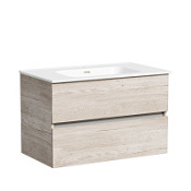 Тумба с раковиной Sancos Urban 80 UR80EG дуб галифакс натуральный/белый