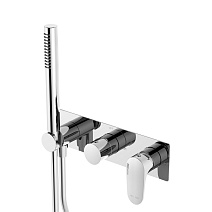 Смеситель WasserKRAFT Dinkel 5877 для ванны с душем, хром