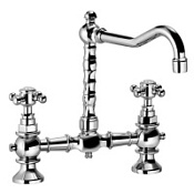 Смеситель Palazzani Adams 52351010 для раковины на 2 отверстия, хром