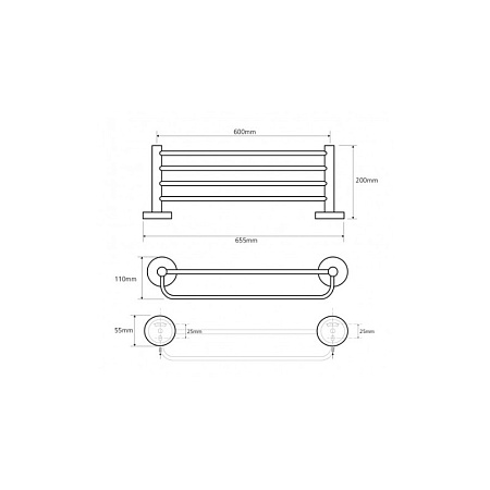 Полка Bemeta Omega 104105072