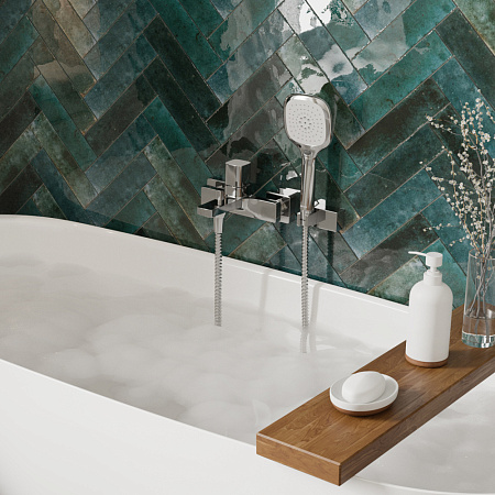 Смеситель WasserKRAFT Naab 8601 для ванны с душем, хром