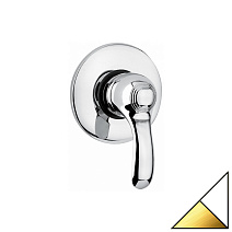 Смеситель Emmevi Harmony 22009BO для душа, белый/золото Смеситель Emmevi Harmony 22009BO для душа, белый/золото