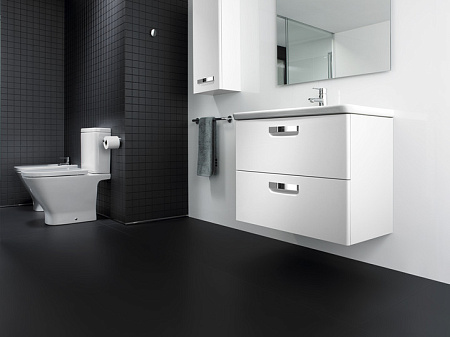 Тумба с раковиной Roca Gap ZRU9302732 80 см, белая