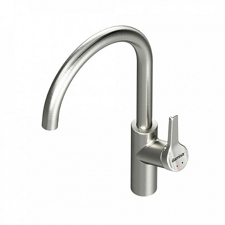 Смеситель Damixa Eclipse 310720400 для кухонной мойки, никель