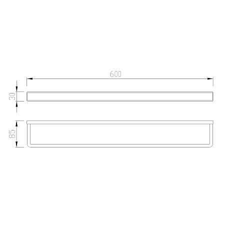 Полотенцедержатель ABBER Westen AA1755 хром