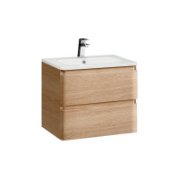 Тумба с раковиной Vincea Alba VMC-1A 60 подвесная, 2 ящика, W.Oak