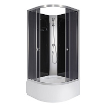 Душевая кабина Niagara Eco E90/40/TN/BK 90x90x195 стекло тонированное/профиль серебро