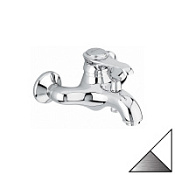 Смеситель Emmevi Tiffany 6001BIO для ванны, белый матовый/хром