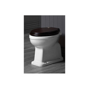 Унитаз приставной Simas Londra LO911bi горизонтальный выпуск, орех/хром