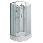 Душевая кабина Niagara Classic NG-33394-14RBKT 130x90x210 стекло матовое/профиль серебро