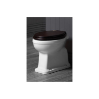 Унитаз приставной Simas Londra LO911bi горизонтальный выпуск, орех/хром