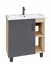 Тумба под раковину Grossman Флай 107002 70 напольная, дуб сонома/серый