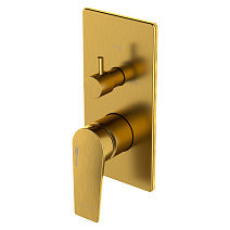 Смеситель WasserKRAFT Aisch 5571 для ванны с душем, матовое золото