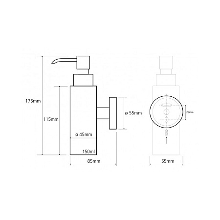 Дозатор для жидкого мыла Bemeta Neo 104109015