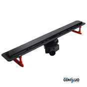 Душевой лоток Pestan Confluo Frameless Line 450 Black Glass 13701202 матовый хром/черное стекло