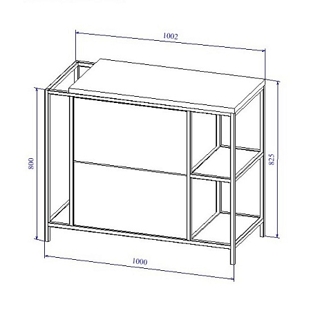 Мебель для ванной Cersanit Bosquet 63013 100 дуб