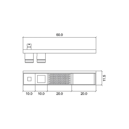 Набор аксессуаров Inda Indissima Barra 600DNE09N черный матовый