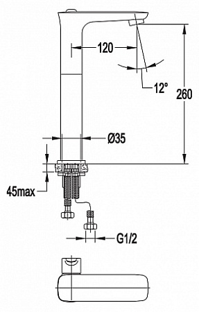 Смеситель Cezares Tesoro TESORO-LC-01 для раковины
