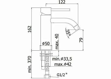 Смеситель Paffoni Light LIG071BO для раковины, белый матовый