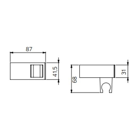 Держатель для душа Palazzani 99102610 хром