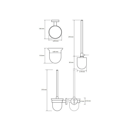 Ершик Bemeta Coral 158113017 медное золото глянец