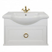 Тумба с раковиной Tessoro Foster TS-F9080-CH-W 80 подвесная, белый Тумба с раковиной Tessoro Foster TS-F9080-CH-W 80 подвесная, белый