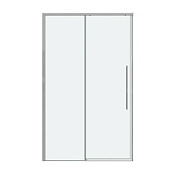 Душевая дверь Grossman Galaxy 100.K33.01.130.10.00 129-130x195 прозрачное/хром