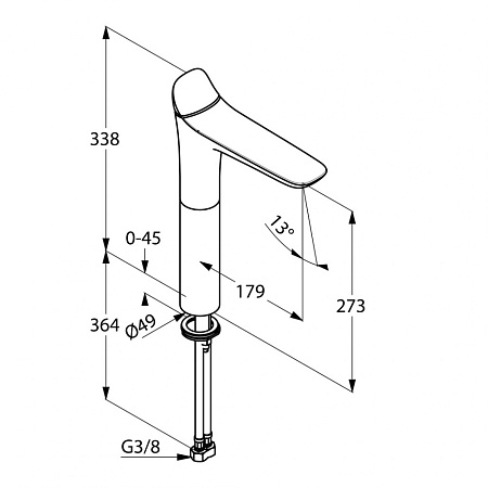 Смеситель Kludi Ambienta 532980575 для раковины, хром