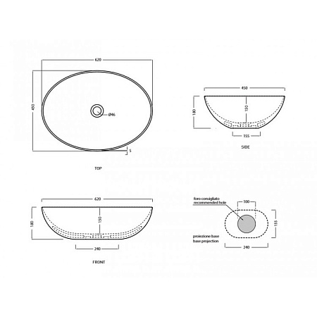 Раковина Cielo Era BAECO BR Brina