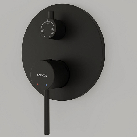 Душевой комплект Sancos Select SC3004MB черный матовый