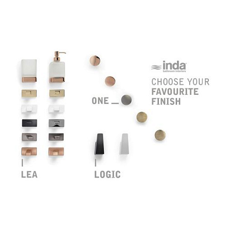 Дозатор для жидкого мыла Inda One A24120DR03 настенный, золото