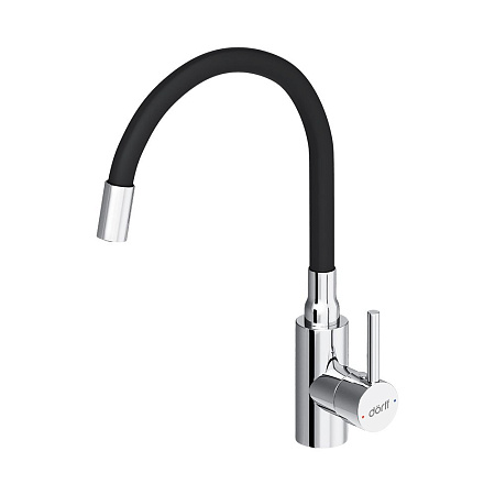 Смеситель Dorff Logic D3007622 для кухонной мойки черный