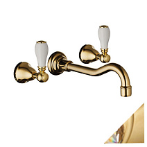 Смеситель Palazzani Porter 55306064 для раковины на 3 отверстия, золото\сваровски Смеситель Palazzani Porter 55306064 для раковины на 3 отверстия, золото\сваровски