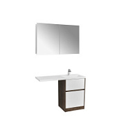 Мебель для ванной Aquaton Лондри 1A266901LHDR0 60 R Дуб рустикальный/белый