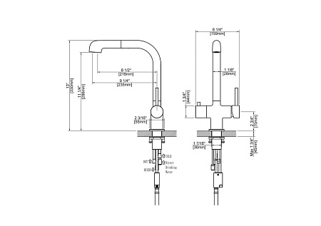 Смеситель для кухонной мойки Timo Saona 2346/03FL черный