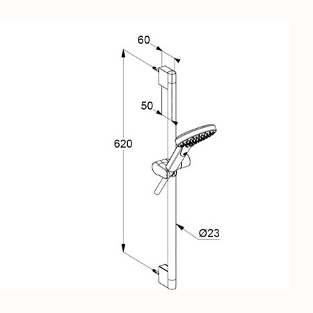 Душевая гарнитур Kludi Dive 6961005-00 хром