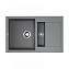 Кухонная мойка Omoikiri Sakaime 78-2-GR 78х50 серый - фото 1