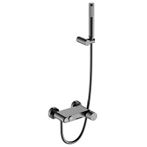 Смеситель Boheme Stick 123-GM.2 для ванны, ручка Touch, оружейная сталь