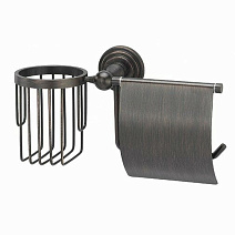 Держатель туалетной бумаги и освежителя WasserKRAFT Isar K-7359 темная бронза Держатель туалетной бумаги и освежителя WasserKRAFT Isar K-7359 темная бронза