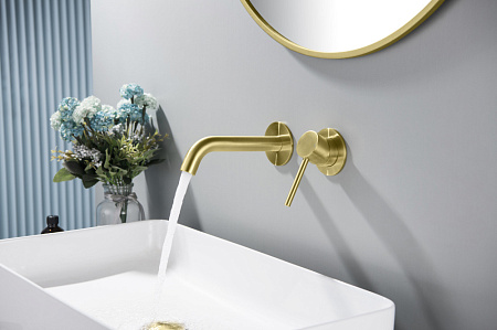 Смеситель для раковины Timo Saona 2372/17SM золото матовое