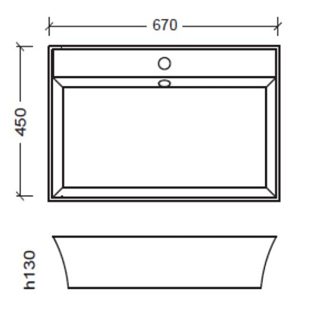 Раковина Armadi Art NeoArt 811 67x45 белый