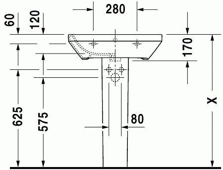 Раковина Duravit DuraStyle 2319600000