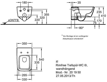 Чаша для унитаза подвесного Geberit iCon Square 201950000