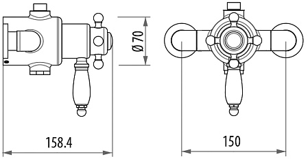 Смеситель Gattoni TSRE940V0.I br для ванны бронза