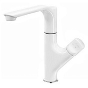 Смеситель E.C.A. Myra 104118063EX для кухонной мойки, белый/хром