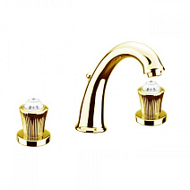 Смеситель Fiore Venere Sky (SWAROVSKI®) 13OO0628 для раковины, золото