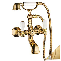 Смеситель Palazzani Porter 55102064 для ванны с душем, золото\сваровски Смеситель Palazzani Porter 55102064 для ванны с душем, золото\сваровски