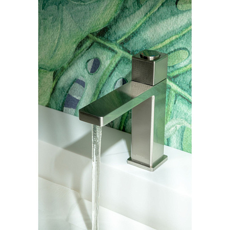 Смеситель Boheme Quad 159-NB для раковины, автоматический, никель брашированный